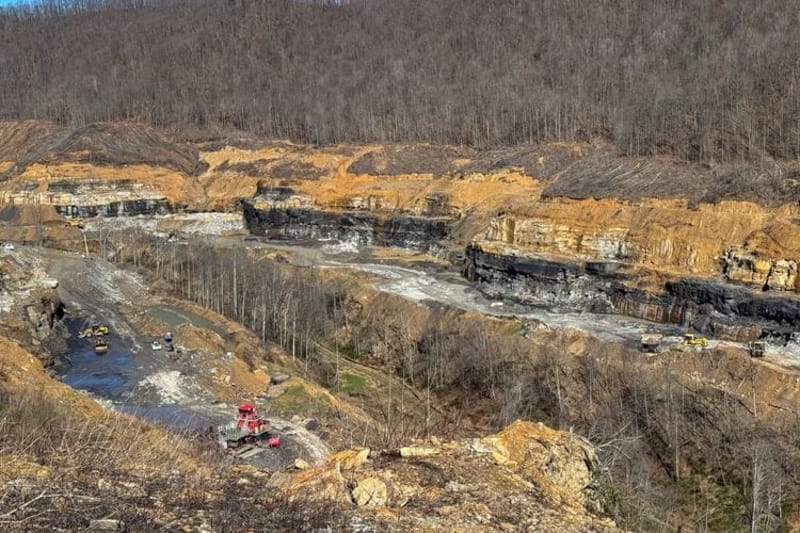 A view of mining operations at Eagle Summit Resources in Charleston, West Virginia, as seen on March 12, 2026. (Photo by James Pinsky/USDA)