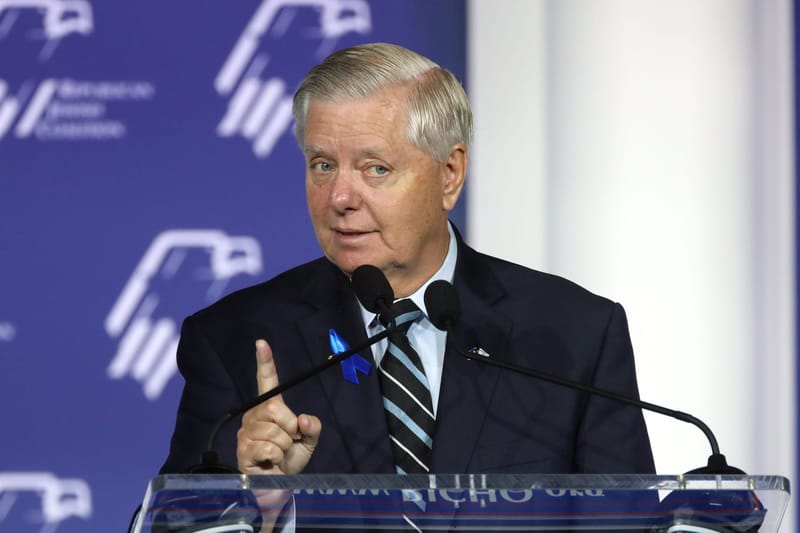 The late U.S. Senator Lindsey Graham speaking with attendees at the Republican Jewish Coalition's 2023 Annual Leadership Summit at the Venetian Convention & Expo Center in Las Vegas, Nevada. (Photo: Gage Skidmore/Flickr)