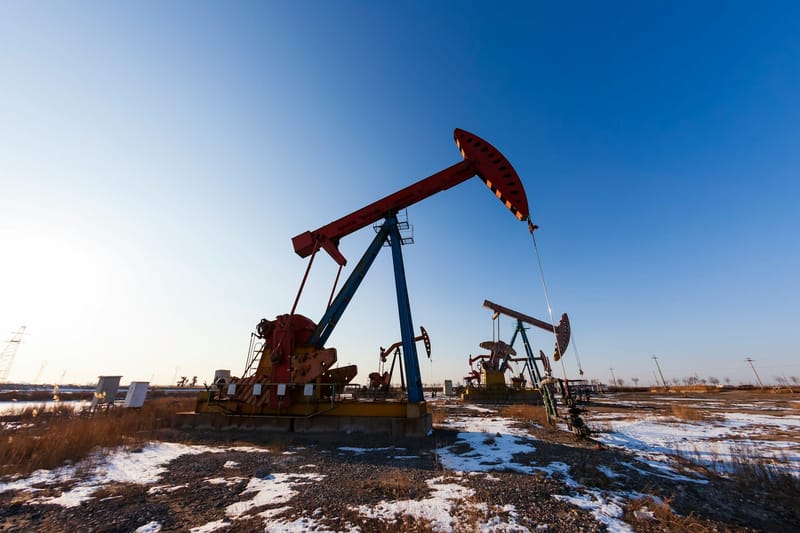 File photo of fracking pumpjacks. (Getty Images for Unsplash+.)