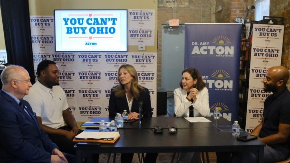 Ohio Democratic candidate for governor Amy Acton unveils anti-corruption agenda