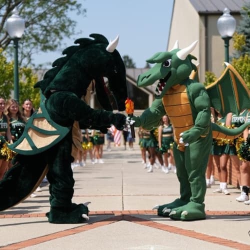 Tiffin University unveils new dragon mascot