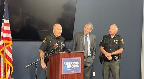 Sherrod Brown secures bipartisan endorsements from Ohio sheriffs in reelection bid