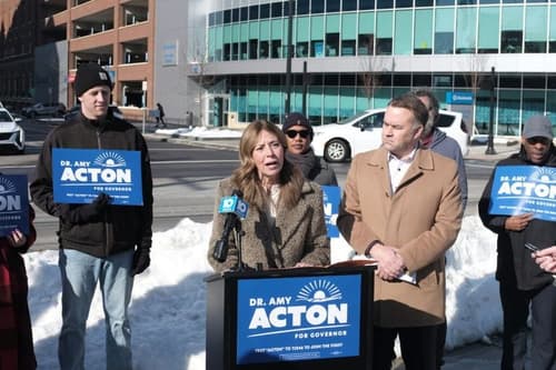 Ohio Democratic governor candidate Amy Acton makes pitch for addressing health care costs