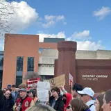 Hundreds of Ohio State University students call on university to remove Wexner name from buildings
