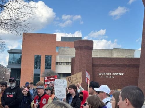 Hundreds of Ohio State University students call on university to remove Wexner name from buildings