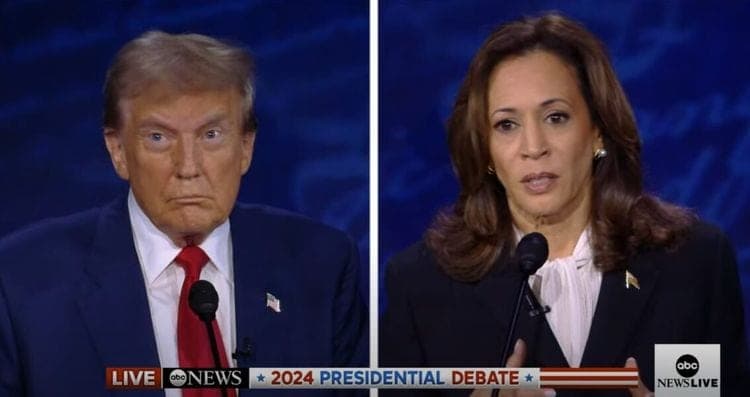 Harris tears into Trump in tense presidential debate